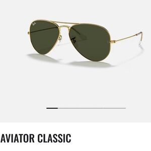 Ray Ban Aviator Arista 2057 unisex/new Sunglasses